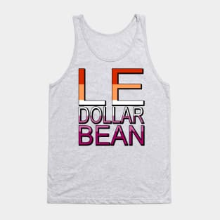 Lesbian Le Dollar Bean Flag Colors Tank Top